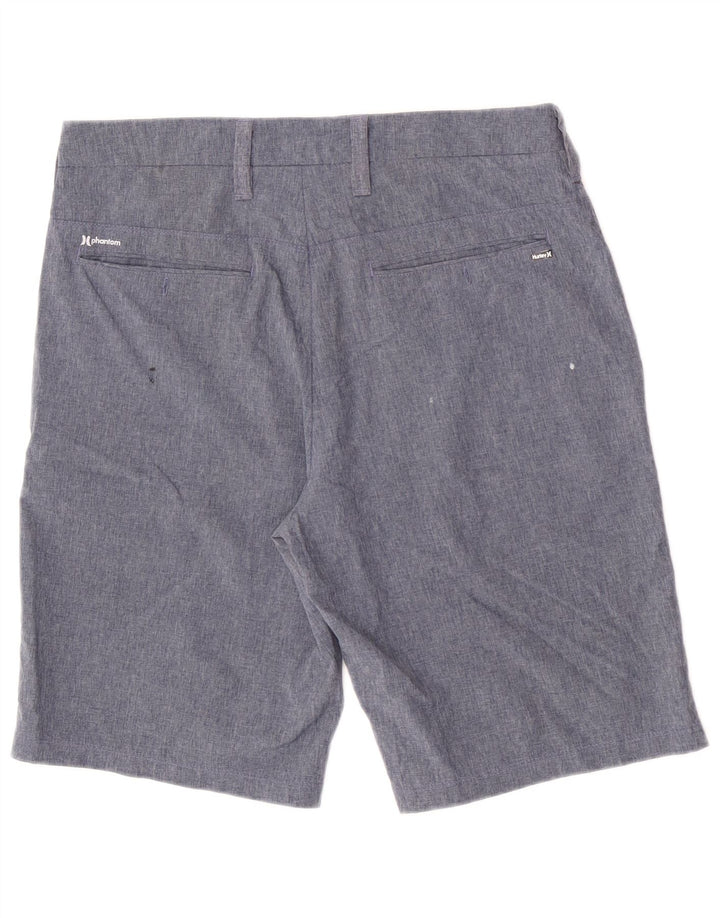 Pantaloncini chino regolari da uomo Hurley medi W30 poliestere blu