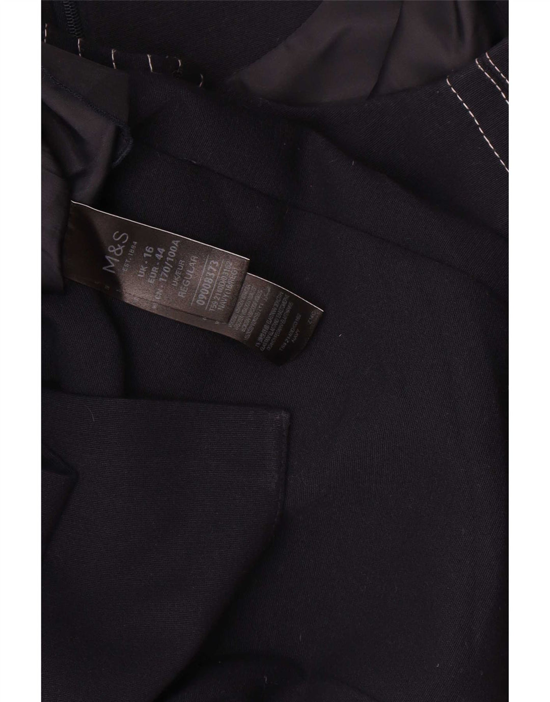 Abito tubino da donna Marks & Spencer UK 16 grande poliestere blu navy