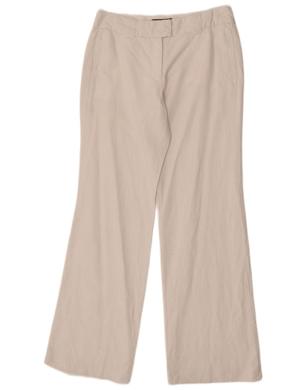 Pantaloni da abito bootcut blu da donna Alberto Aspesi IT 40 Small W27 L31 Bianco