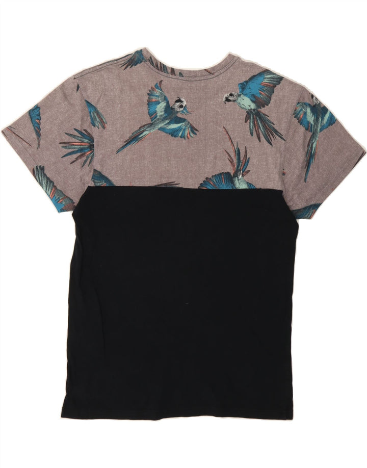 VANS Mens Custom Fit T-Shirt Top Medium Black Colourblock Cotton Vintage Vans and Second-Hand Vans from Messina Hembry 