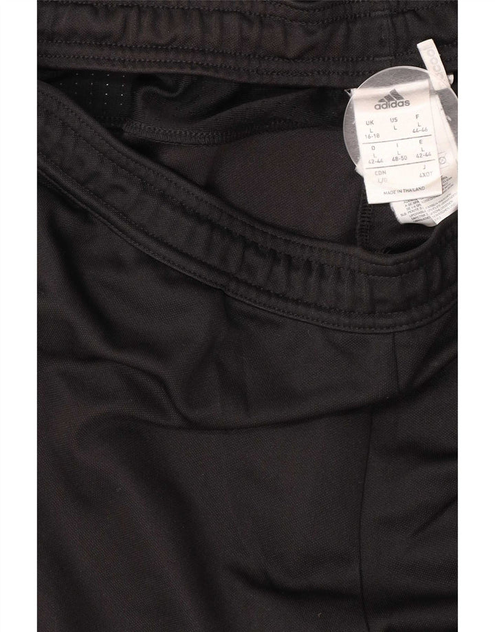 Pantaloni da tuta da donna Adidas UK 16/18 Large Nero Poliestere