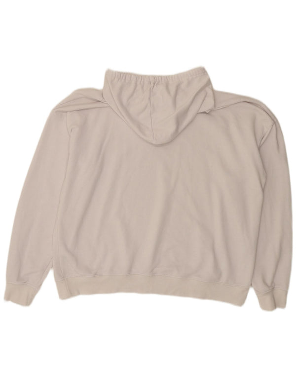 PULL & BEAR Mens Hoodie Jumper XL White Polyester