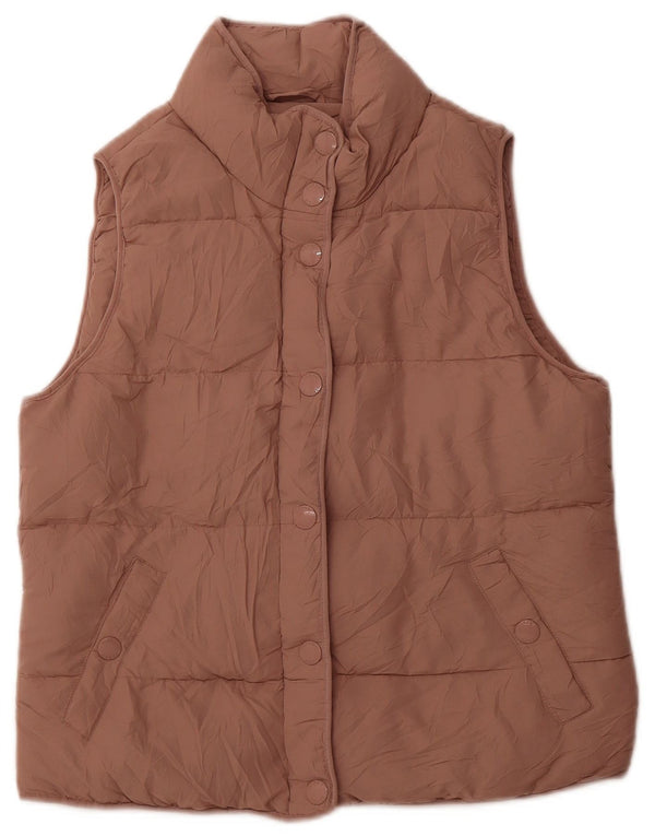 Gilet imbottito da donna J. CREW UK 10 piccolo poliestere rosa