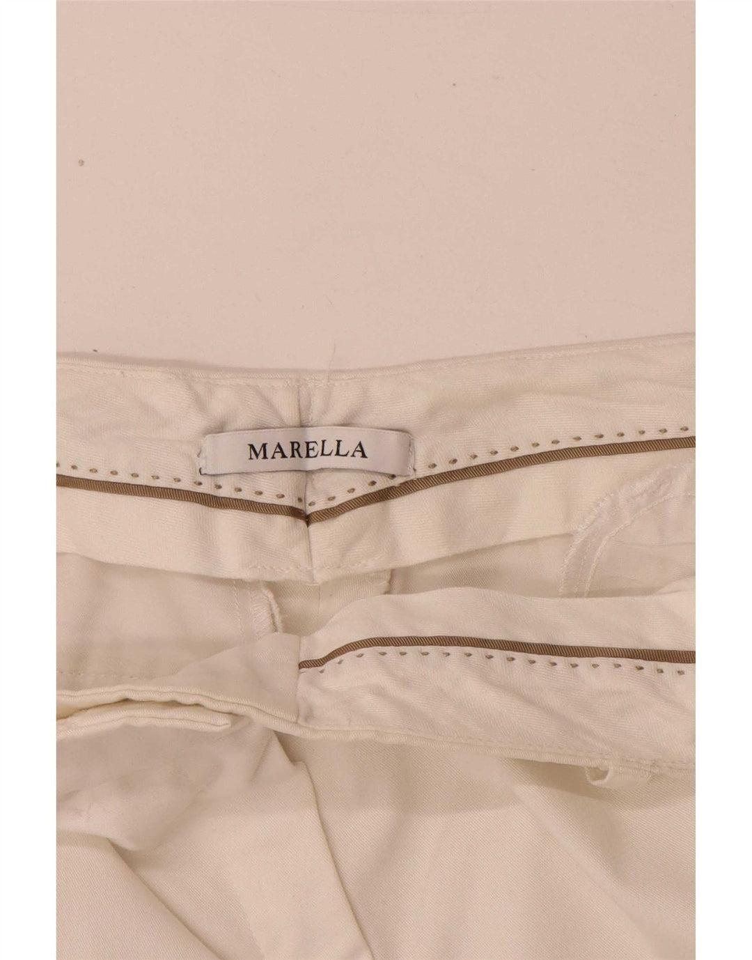 Pantaloni corti dritti da donna Marella W28 L26 bianchi