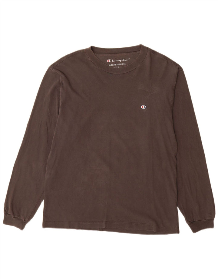 Top da uomo a maniche lunghe Champion Small grigio