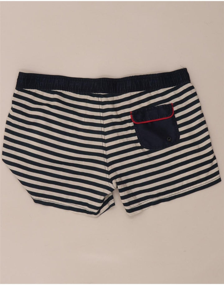 Pantaloncini da bagno da donna Fat Face UK 14 Grande poliestere a righe blu navy