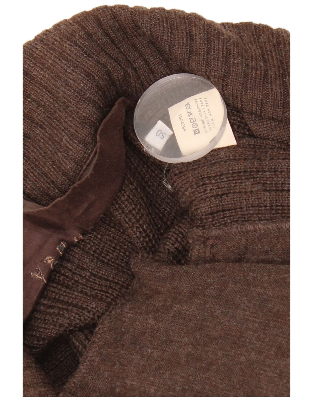 Maglione cardigan da uomo Ashwell IT 50 lana vergine marrone medio