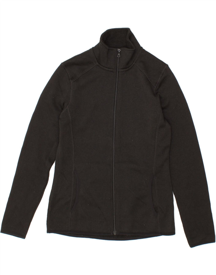 EDDIE BAUER Womens Tracksuit Top Jacket UK 10 Small Black Polyester Vintage Eddie Bauer and Second-Hand Eddie Bauer from Messina Hembry 