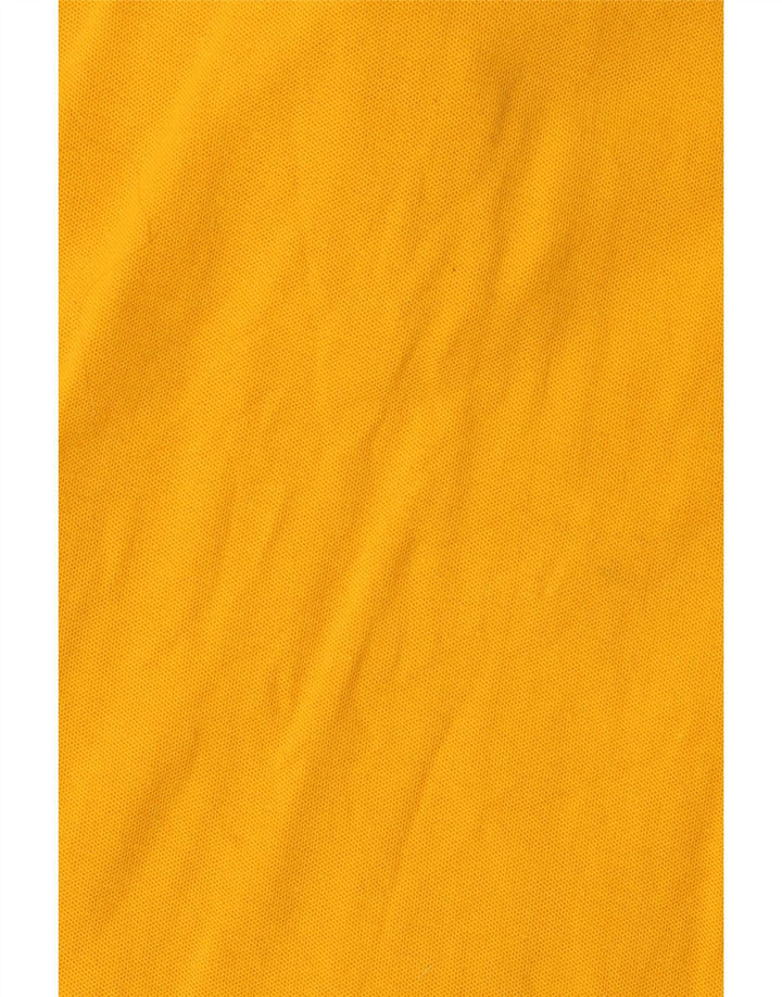 Polo da uomo Ellesse in cotone giallo medio