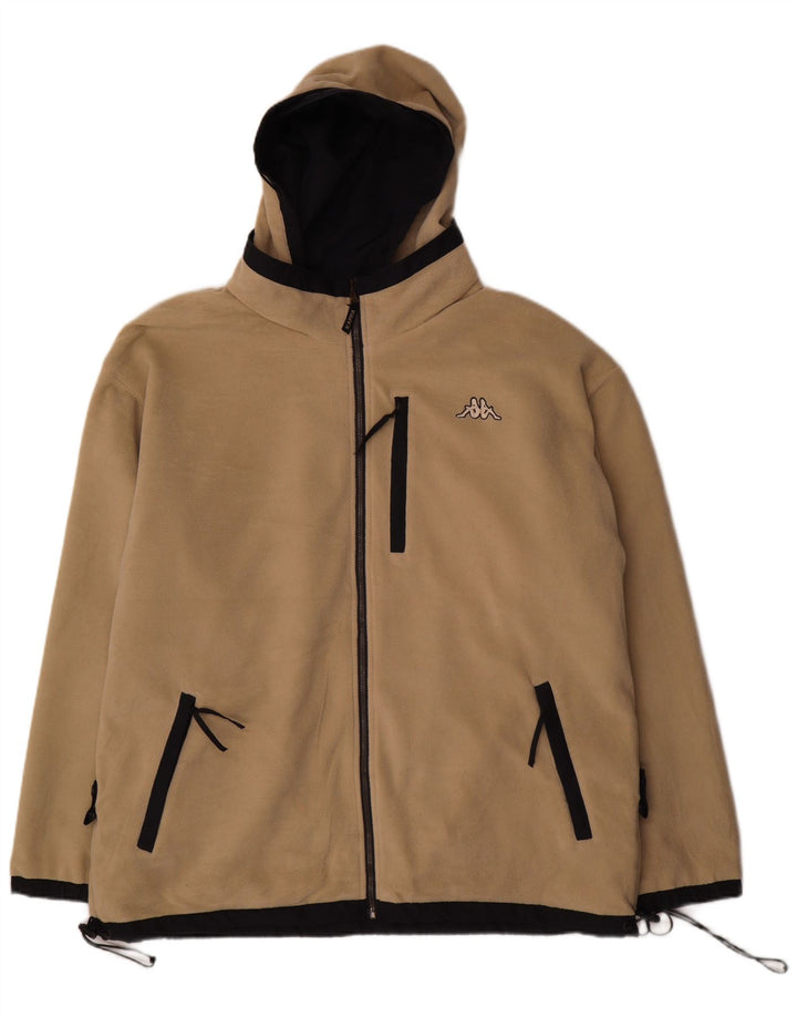 Giacca reversibile con cappuccio da uomo Kappa UK 40 Large blu navy in poliestere