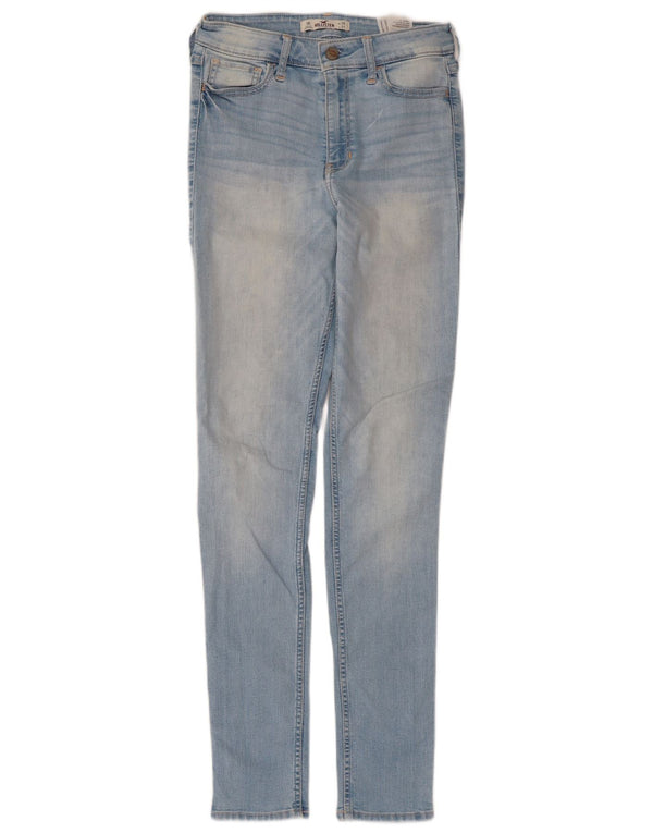 Jeans skinny Hollister da donna US 3 XS W26 L31 cotone blu