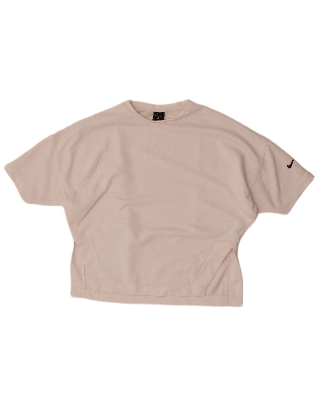 T-shirt oversize da donna Nike Dri Fit UK 14 cotone bianco medio