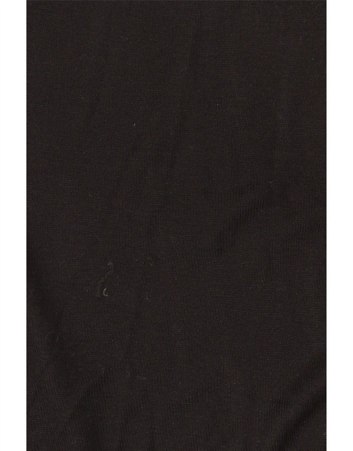 Maglione Zara da donna con scollo a barca UK 14 viscosa nera media