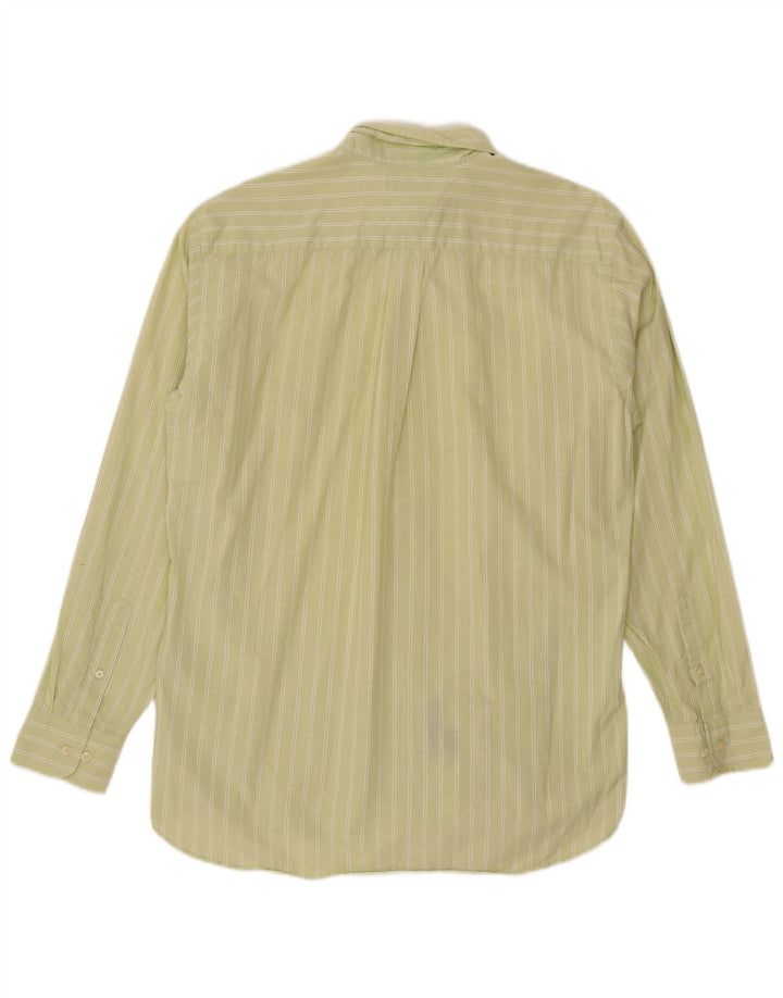 Camicia da uomo Tommy Hilfiger in cotone gessato verde medio