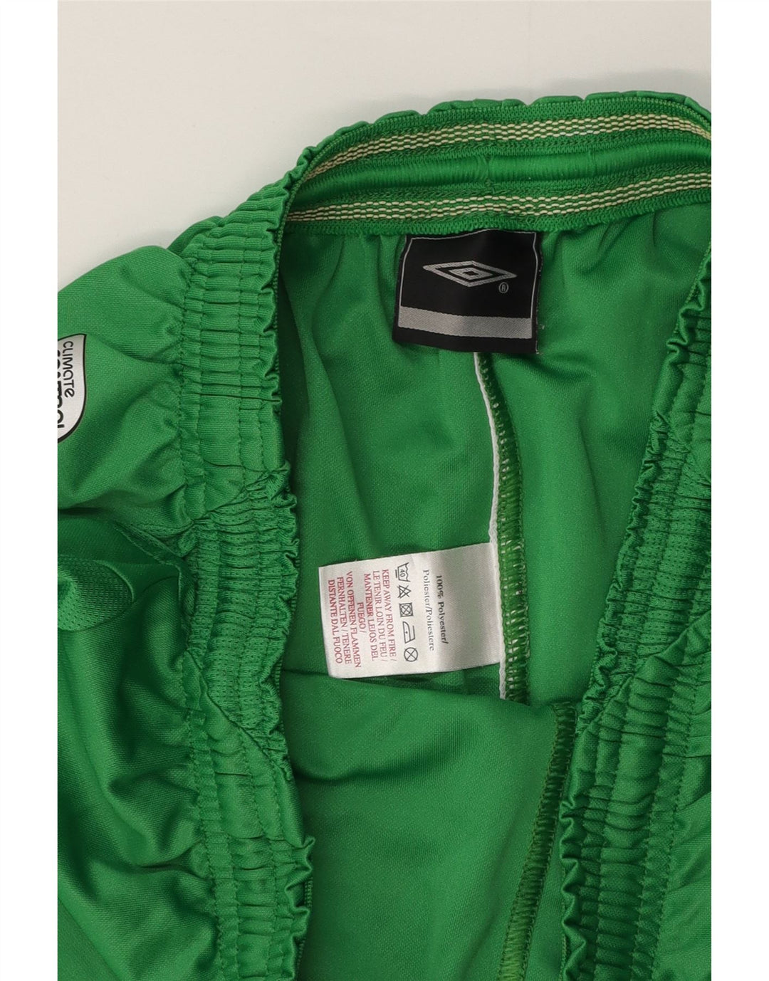 Pantaloncini sportivi Umbro da uomo grandi in poliestere verde
