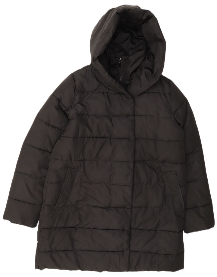 Cappotto imbottito con cappuccio da donna Hobbs UK 12 medio poliestere nero
