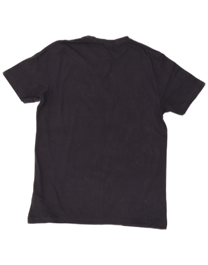 T-shirt grafica da uomo Ellesse Top grande in cotone blu navy