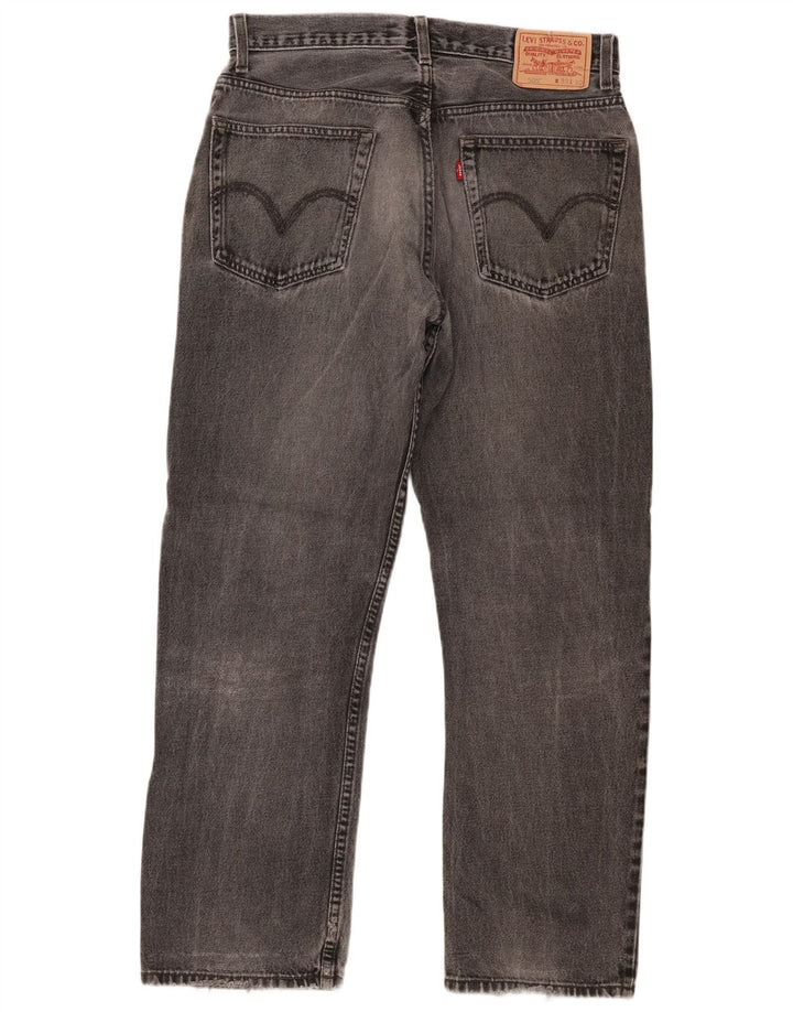 Jeans dritti da uomo Levi's 505 vestibilità regolare W33 L30 cotone grigio