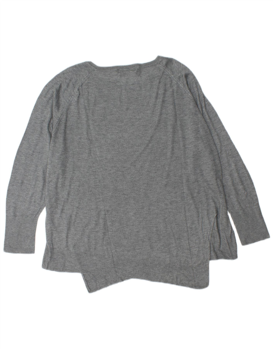 Maglione maglione oversize con scollo a barca da donna Zara UK 16 grande grigio