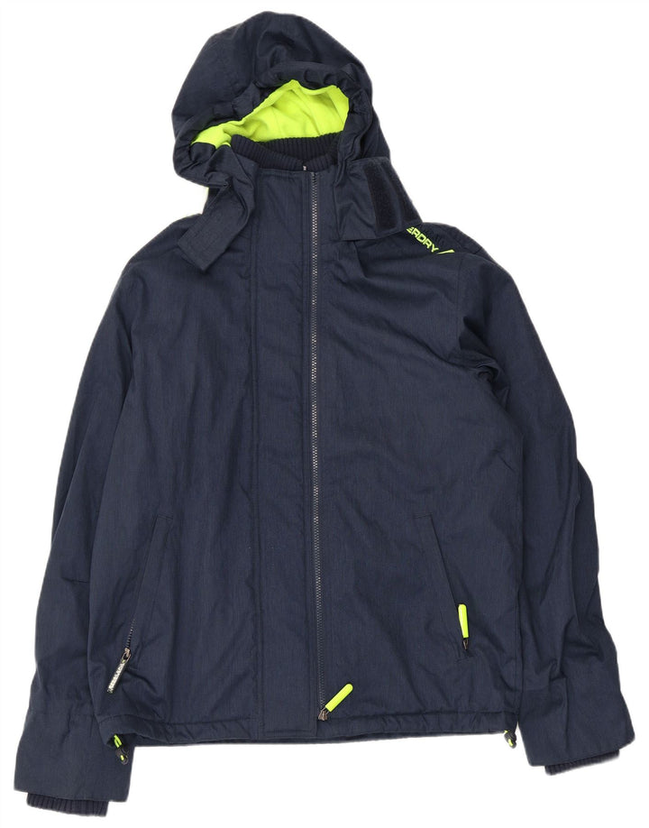 Giacca a vento grafica da uomo Superdry UK 40 Large Blu Navy