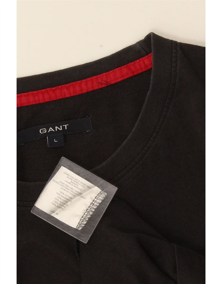 GANT T-shirt da uomo Top grande in cotone nero