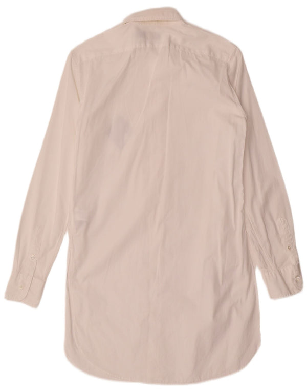 Polo Ralph Lauren Abito camicia oversize a maniche lunghe da donna US 00 2XS Bianco