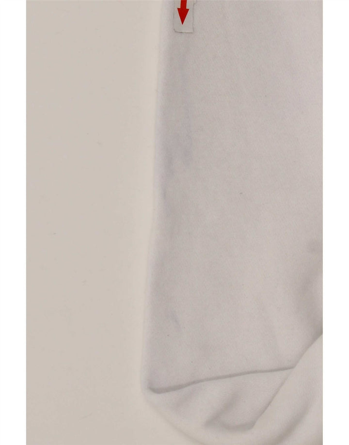 Maglia con cappuccio Nike da uomo in cotone bianco medio