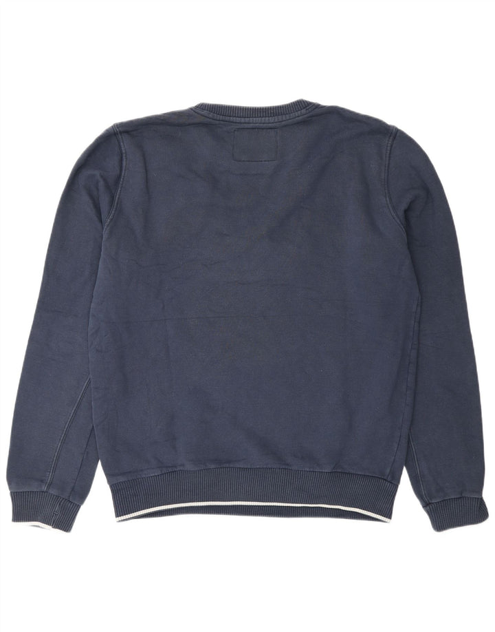 Felpa grafica da uomo Woolrich Maglione grande in cotone blu navy
