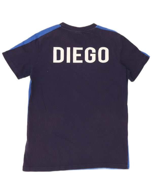 T-shirt grafica Puma Bambino Italia Top 13-14 anni in cotone color block blu