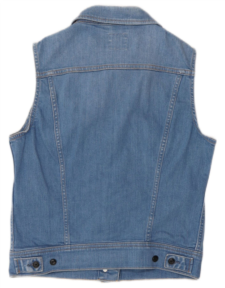 Gilet in denim da donna Lee UK 12 cotone blu medio