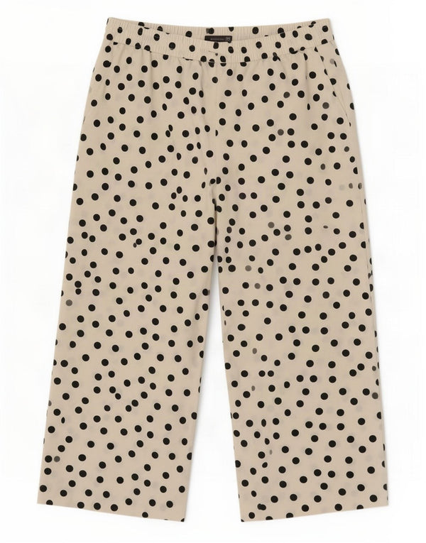 Pantaloni corti da donna Marks & Spencer UK 16 Large W34 L26 a pois bianchi