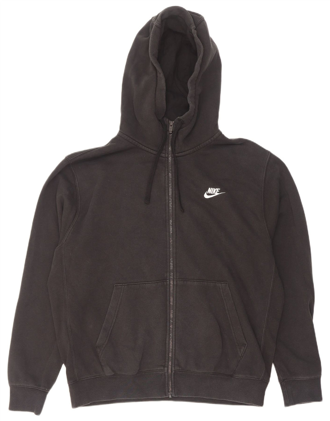 Adidas Mens Zip Hoodie Sweater Large Black Cotton