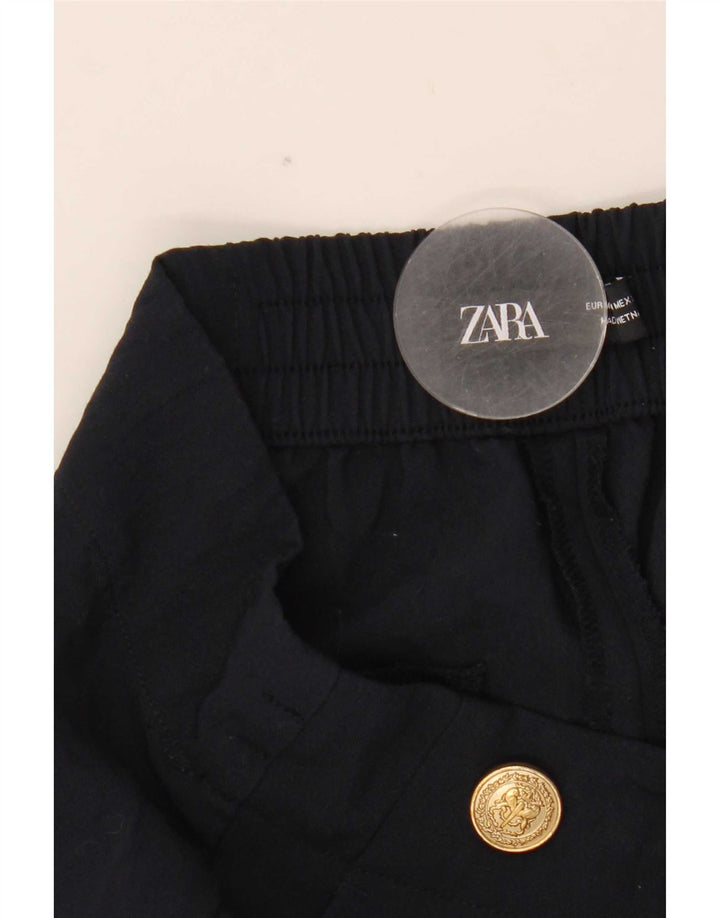 Pantaloni chino affusolati da donna Zara medi W28 L26 poliestere blu navy