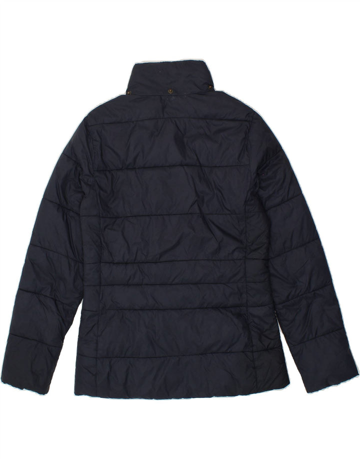 BARBOUR Womens Padded Jacket UK 8 Small Navy Blue Polyamide Vintage Barbour and Second-Hand Barbour from Messina Hembry 