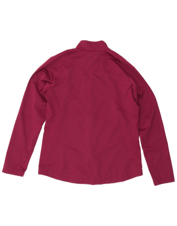 Giacca da tuta da donna Asics UK 16 Large Bordeaux Poliestere