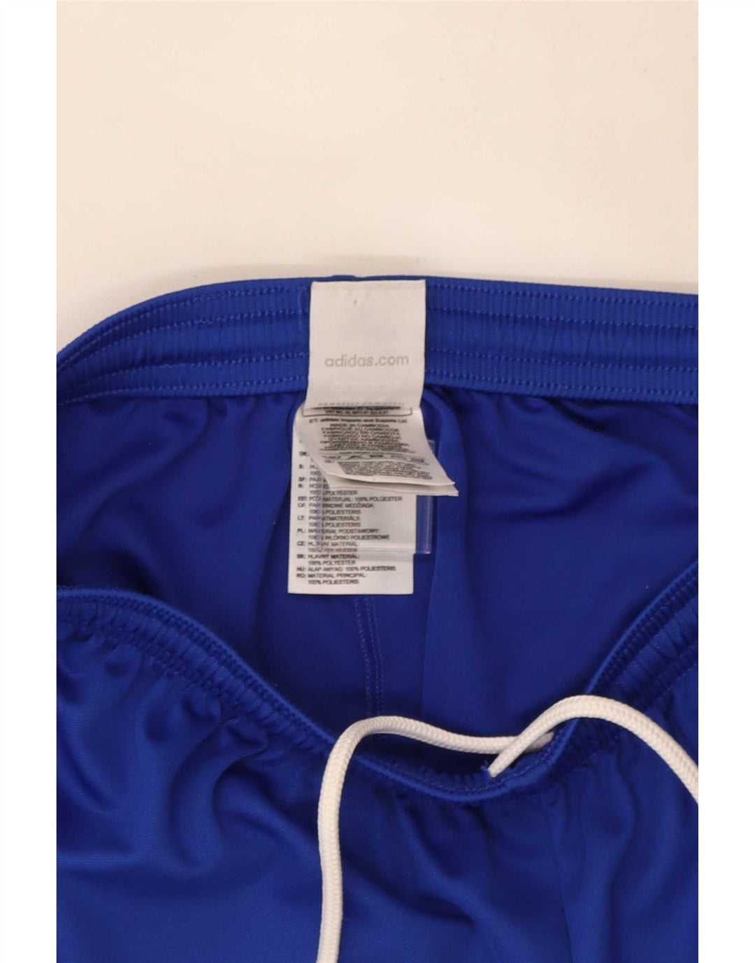 Pantaloncini sportivi Adidas Climalite da uomo in poliestere blu medio