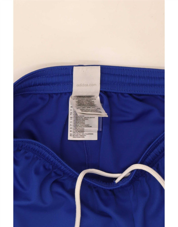 Pantaloncini sportivi Adidas Climalite da uomo in poliestere blu medio