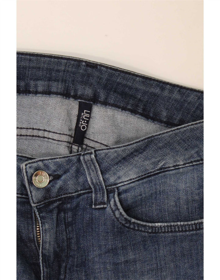 Jeans slim effetto consumato da donna Liu Jo W28 L27 Blu