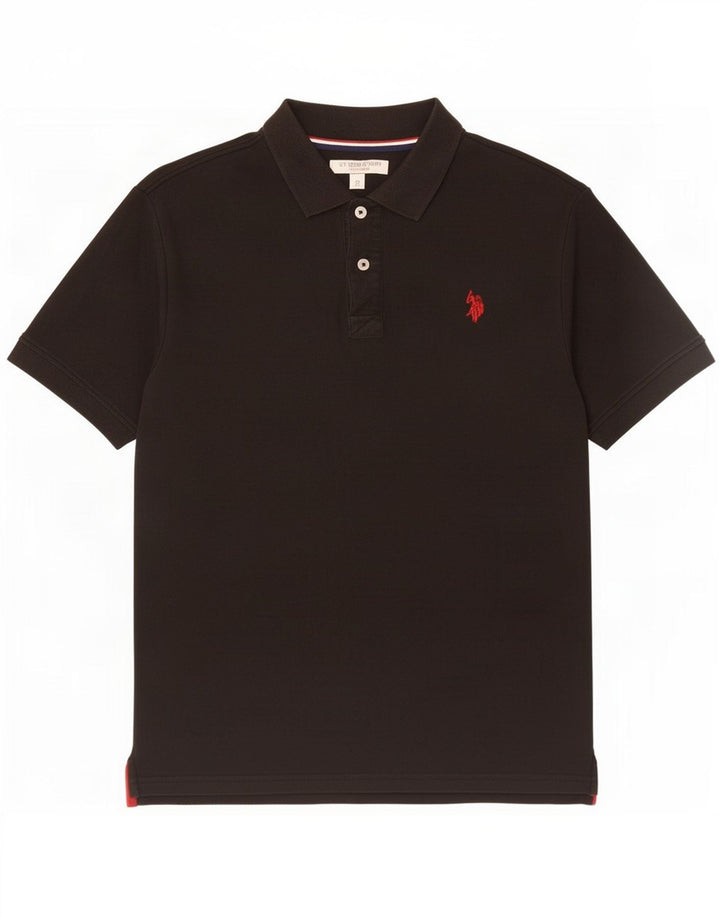 Polo Assn. degli Stati Uniti Camicia da uomo grande in cotone nero