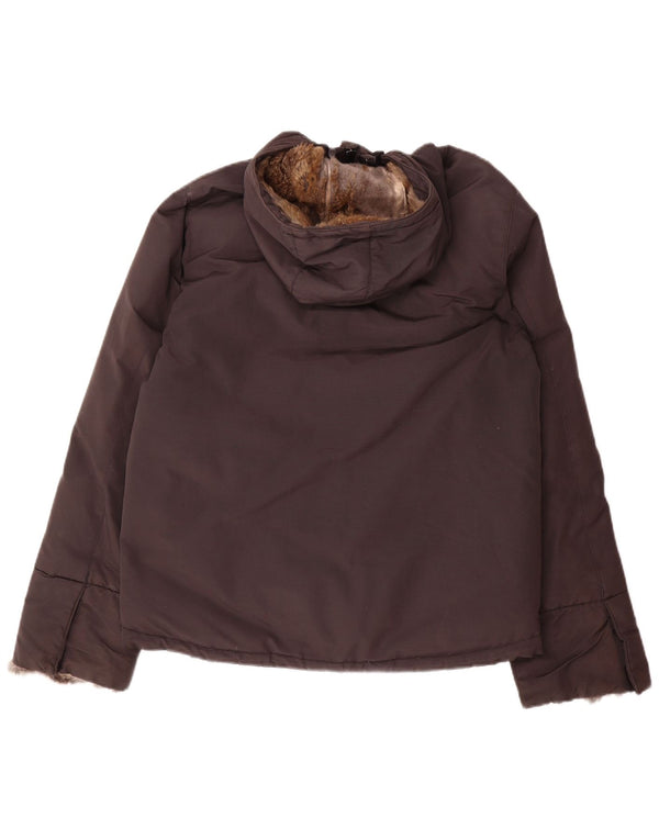 Giacca imbottita con cappuccio da donna Woolrich UK 16 grande marrone