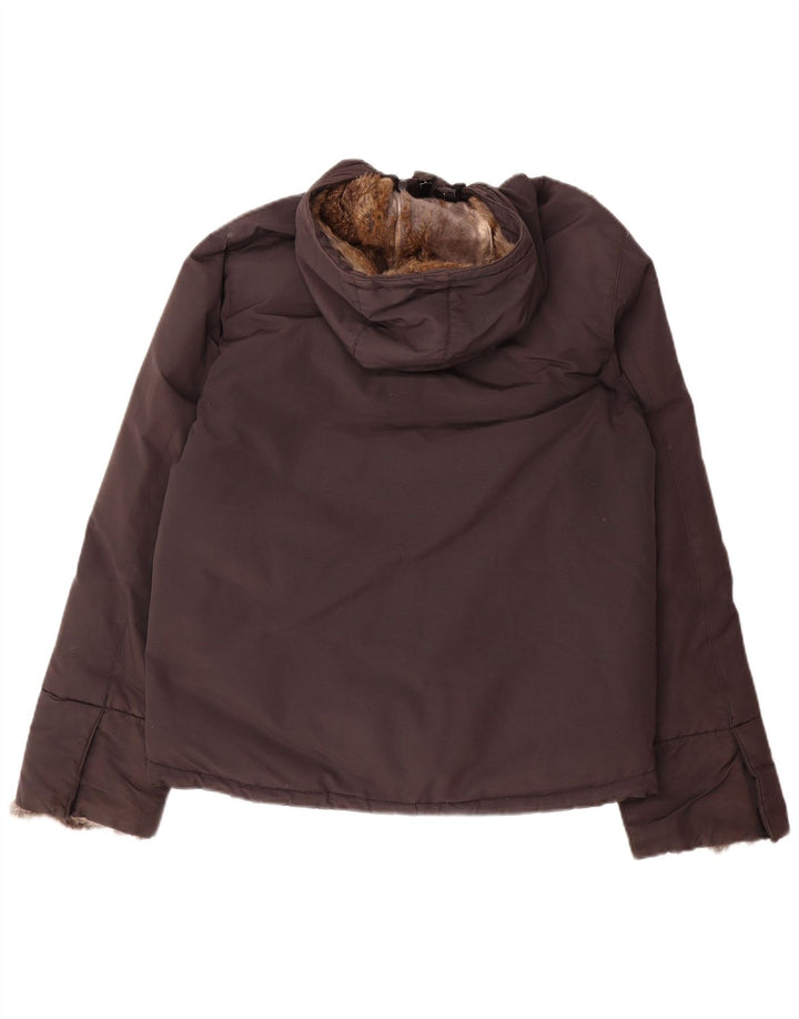 Giacca imbottita con cappuccio da donna Woolrich UK 16 grande marrone