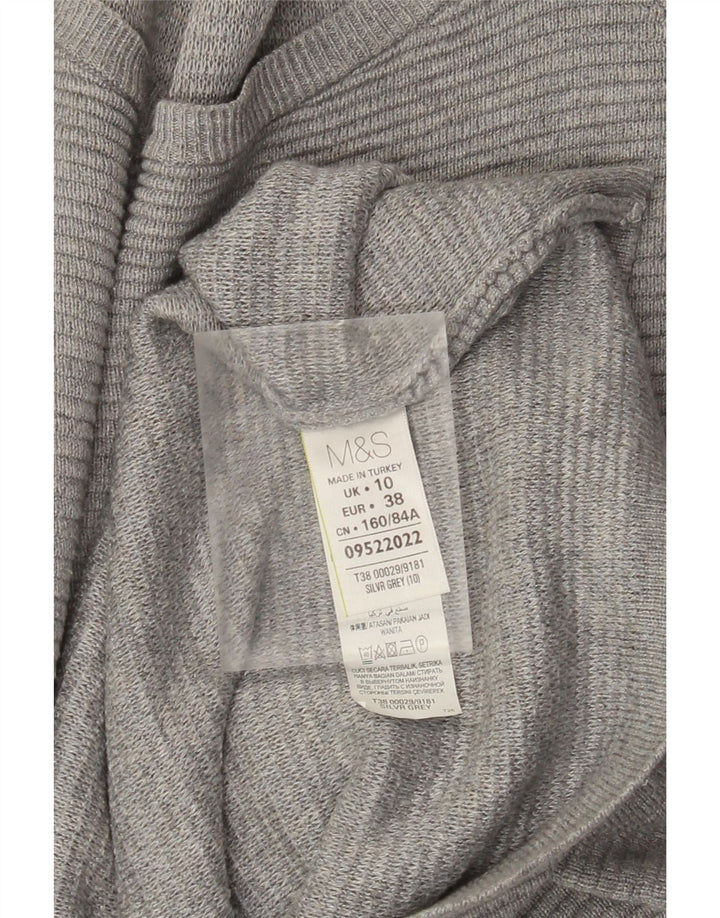 Abito maglione oversize da donna Marks & Spencer UK 10 Small Viscosa grigia