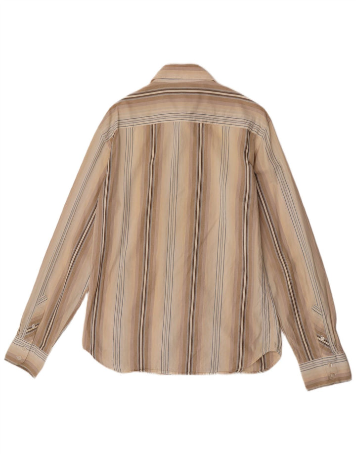 Camicia da uomo French Connection in cotone a righe beige medio