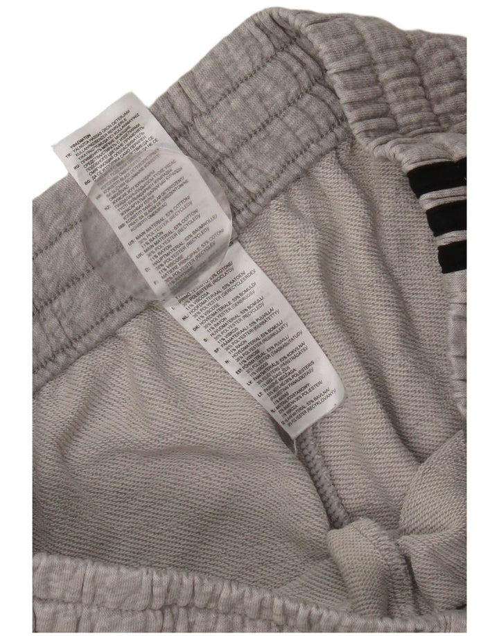 Pantaloni da tuta da uomo Adidas Joggers in cotone chiazzato grigio medio