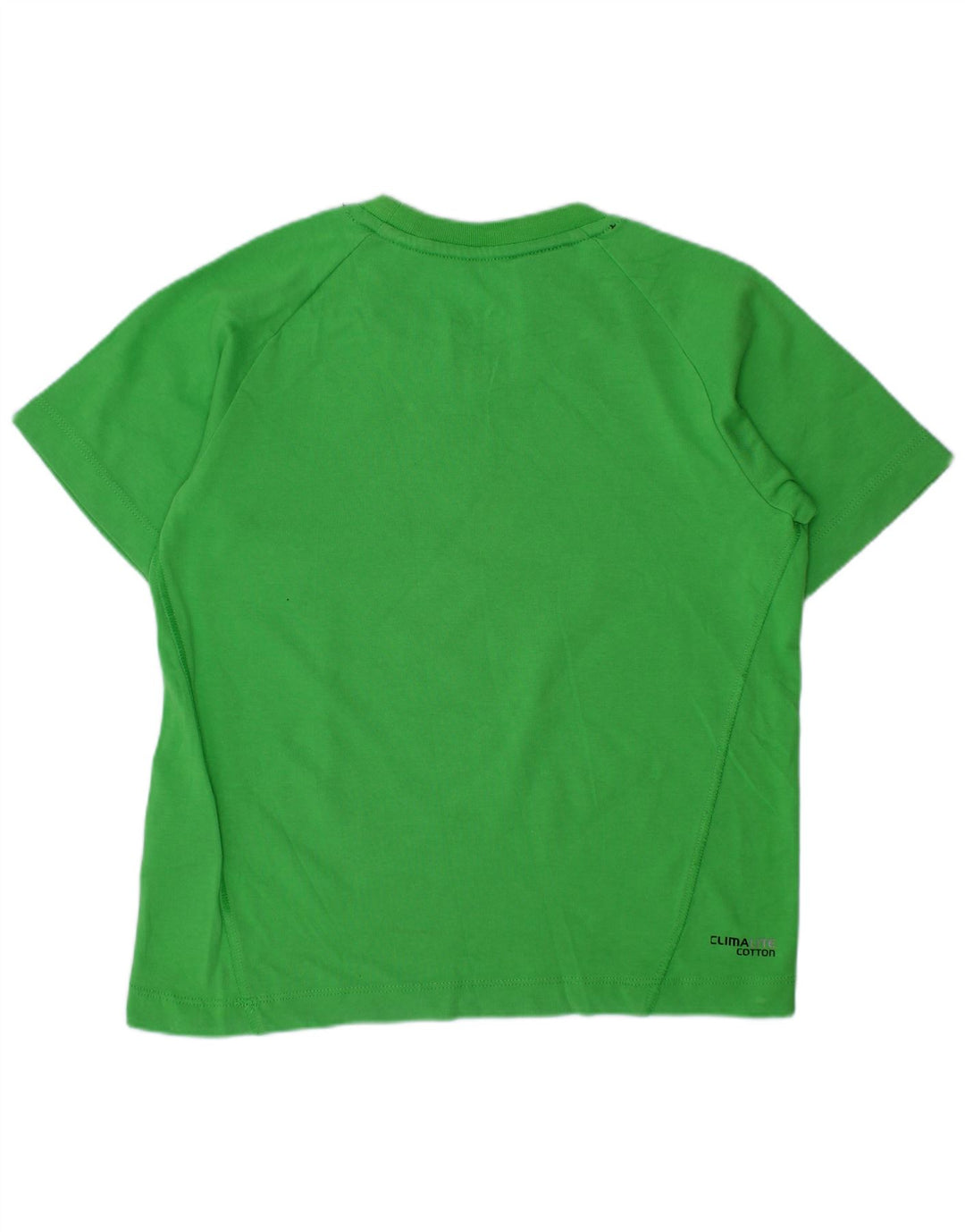 T-shirt grafica ADIDAS da bambino Climalite 5-6 anni in cotone verde