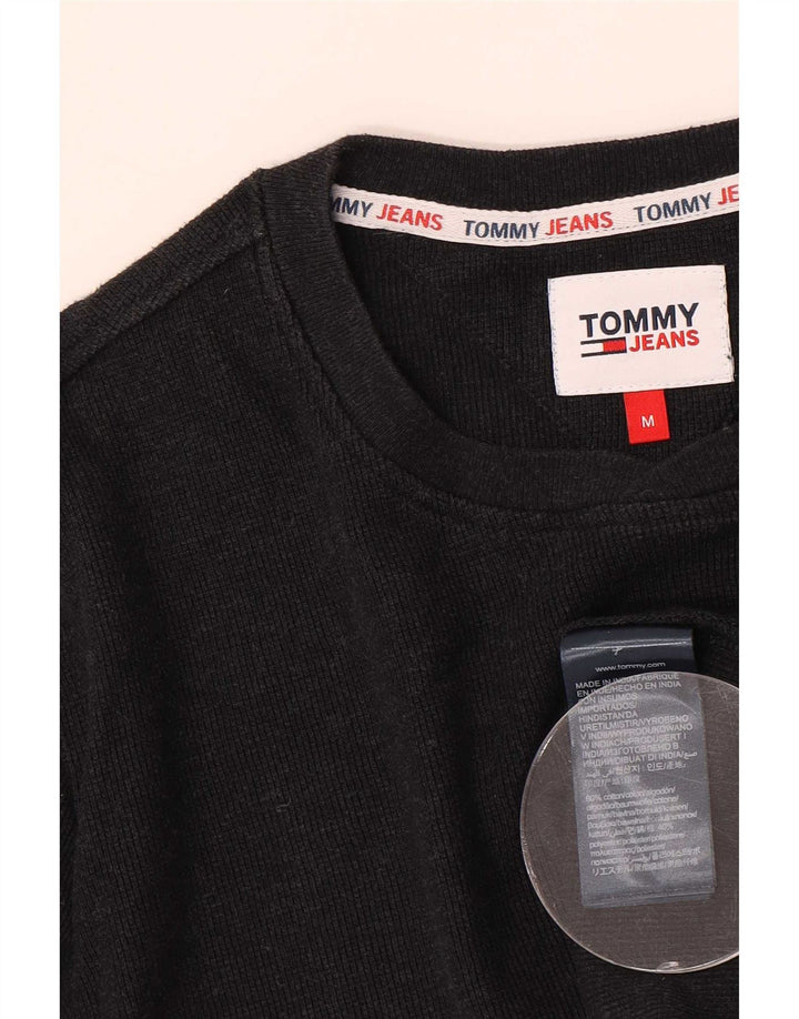 Tommy Hilfiger Uomo Top Manica Lunga Medio Cotone Nero