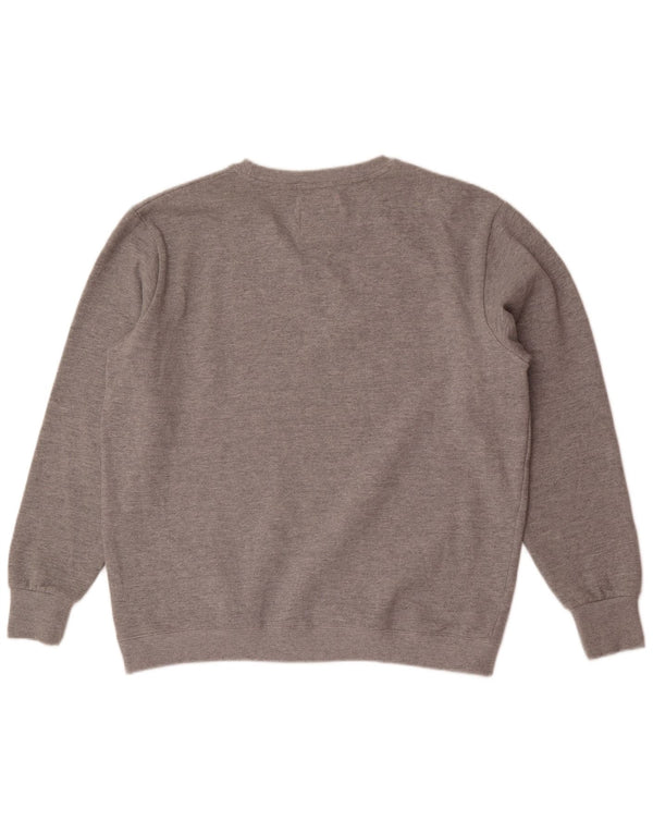 Felpa grafica da uomo Superdry Maglione XL Cotone chiazzato grigio