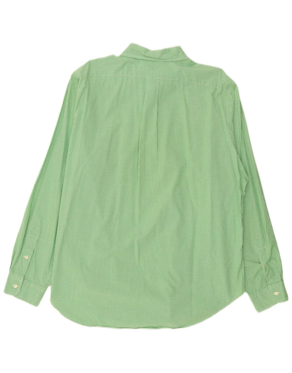 Camicia Ralph Lauren da uomo vestibilità classica XL cotone a quadretti verde