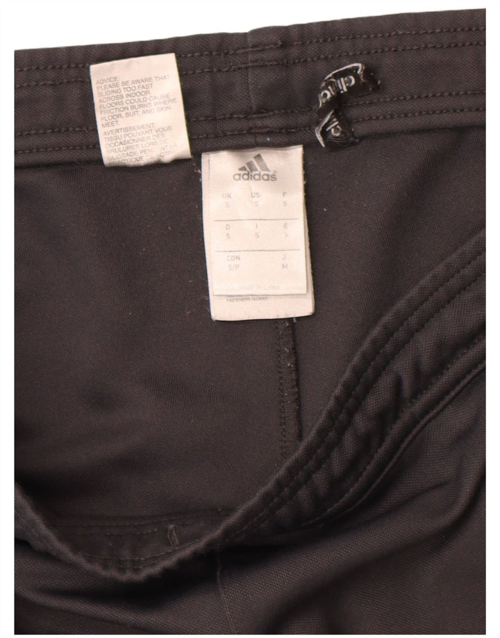 Pantaloni da tuta Adidas Climalite da uomo piccoli in poliestere color block nero
