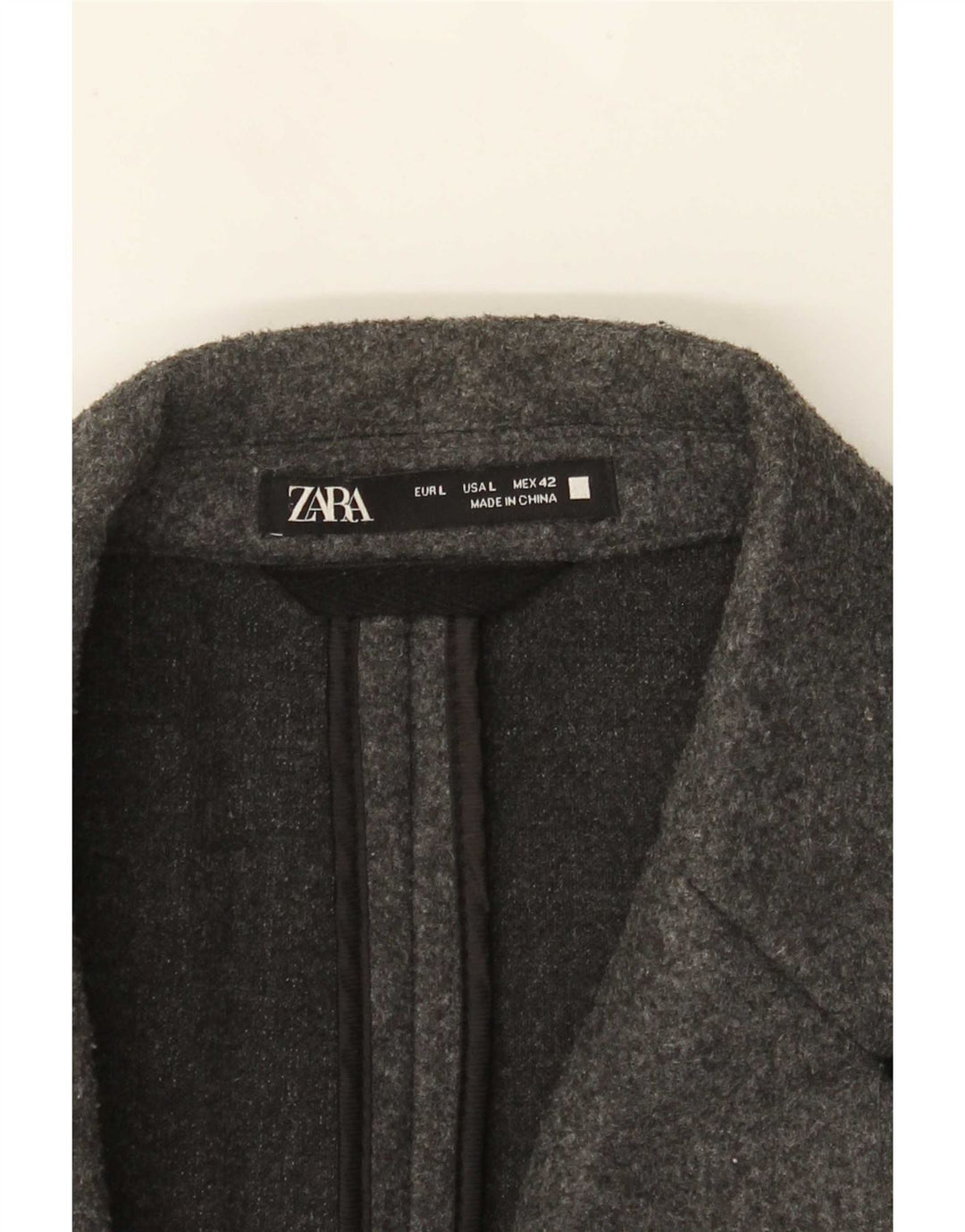 Cappotto Zara da uomo UK 40 grande grigio